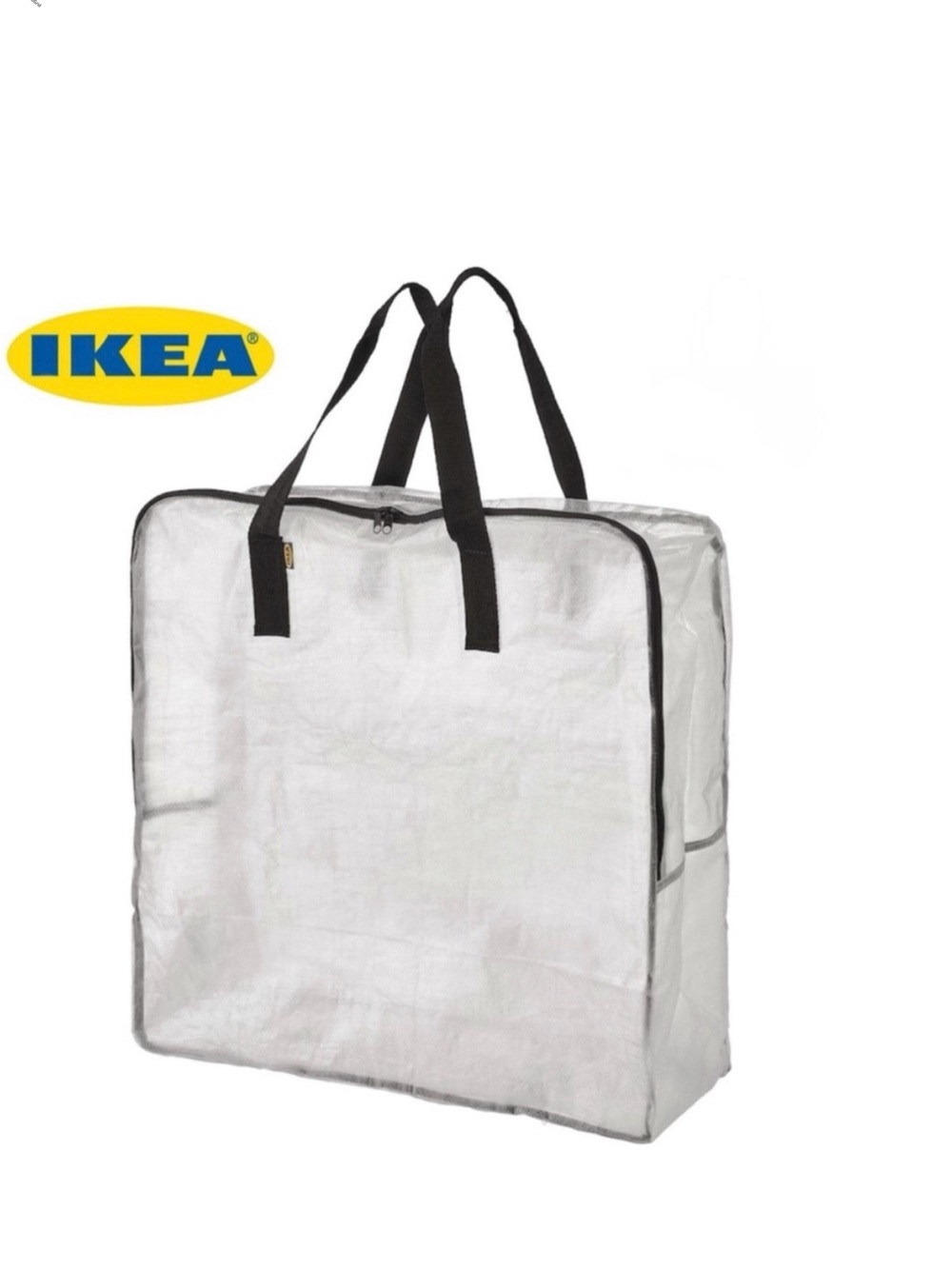 IKEA DIMPA Clear Durable Transparent Bag Fexible Extra‎ Large Storage Bag